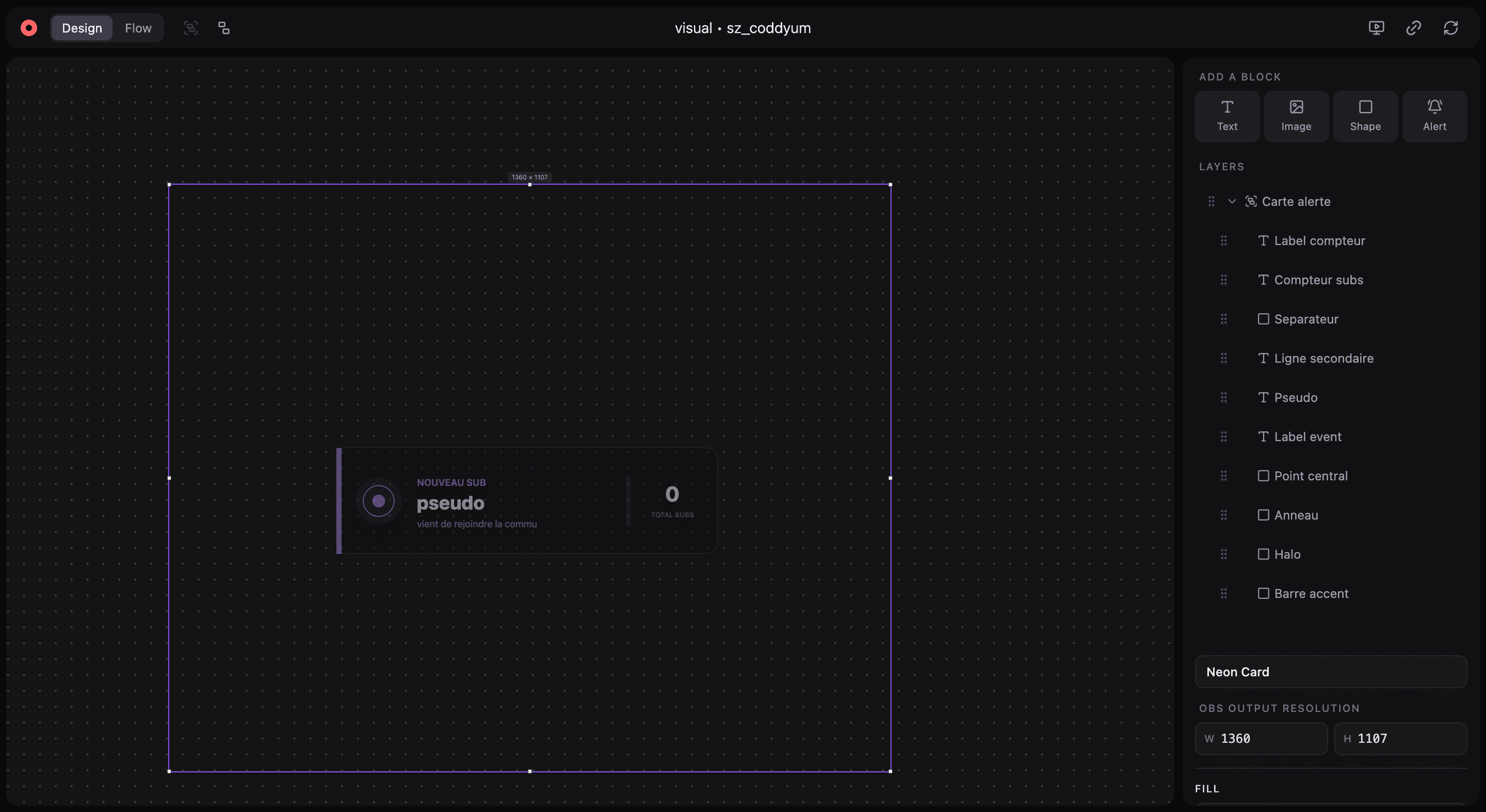 Design customization of a stream overlay